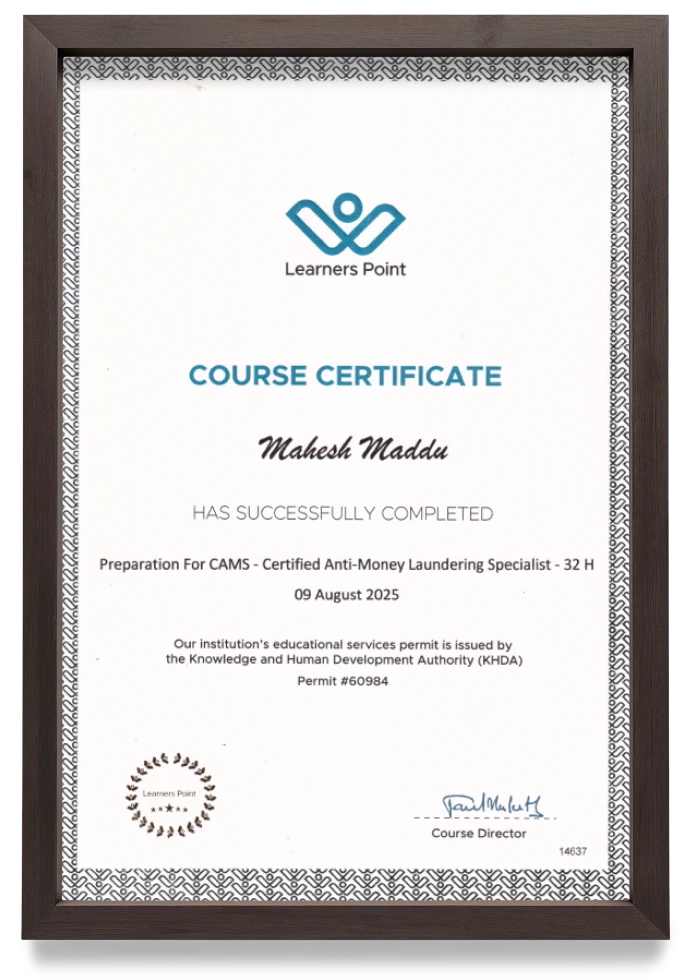 AML, CFT & FIU Compliance